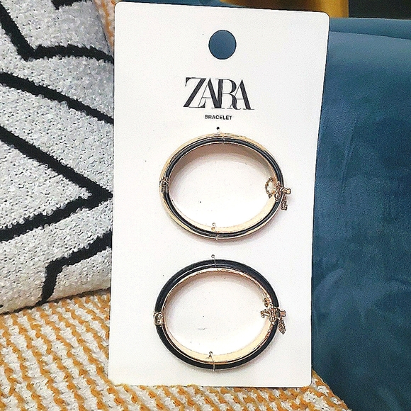 Beautiful New Gold & black Zara Bangle Set - Picture 2 of 4